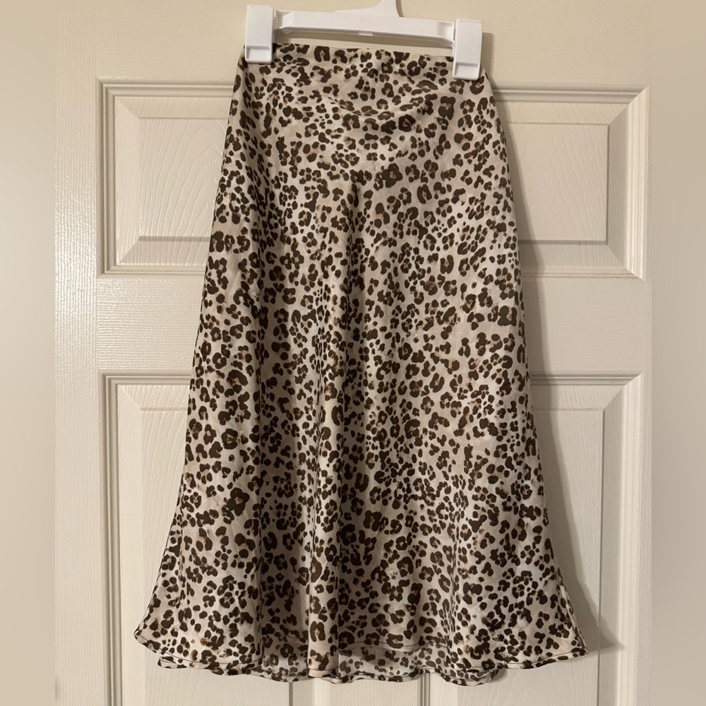 Altar'd State Cheetah Print Strapless Dress - Open V Back